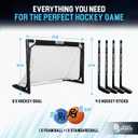 Premier Sports - Kids Hockey Set (4) Sticks, (2) Mini Goals, (1) Foam & (1) Standard Balls Complete Beginner Set for Ages 3-9