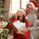 16Set Christmas Craft Kits Winter Popsicle Stick Snowflake DIY Sets Ornaments with Foam Stickers for Christmas Party Supplies Winter Holiday Activities Party Favors