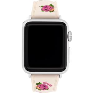 Coach Apple Watch Strap, Compatible with 38mm, 40mm, 41mm Apple Watch, Interchangeable Band, Floral Design, Personalize Your Style