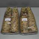 2 x Jingmore 50 Pcs Kraft Paper St. Patrick's Day Shamrock Coffee Cups, 12oz Disposable Irish Green Clover Disposable Beverage Cups for St. Patricks Day, Irish Party, Holiday, Office