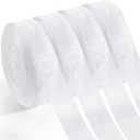 Ysleen 200 Yards 1 Inch White Sheer Organza Ribbon Chiffon Tulle Ribbon Organza Satin Craft Decor for Gift Wrapping Wedding Flower Bouquets DIY Craft Bridal Shower Invitation Party Decorations