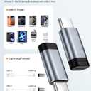 Temdan 4 Pack Lightning to USB C Adapter for iPhone 15/16/17 Pro/17 Pro Max,for iPhone 17/16 Charger,17/16 Accessories,Fast Charging & Data Transfer,USB C Charger Connector Cable,Not for Audio/OTG (Gray Non-OTG)