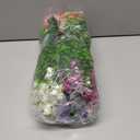 CLEANGOR Artificial Flowers, Artificial Plants Outdoor for Spring Summer, Realistic Fake Flowers, for Garden, Porch, Patio, Party Wedding Decoration (12, Purple, Red, Pink, White, Yellow, Fuchsia)