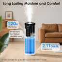 Humidifiers for Large Room 550 ft - GloryAir 8L Cool Mist Humidifier for Bedroom Home Plants Baby, Top Fill, 120H Runtime, 4 Mist Spray Levels, 7-Color Light, 35dB Quiet Humidifier