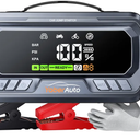 YaberAuto Jump Starter Power Bank with Compressor, 160 PSI 8000 A Car Jump Starter, PD 65 W Jump Starter Power Bank for All Petrol and 12.0 L Diesel Engine, Jump Starter with 600 Lumen Emergency Light and 3.3 Inch LCD Screen