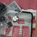 Mammoth Guardian Dog Kennel 36" Heavy Duty Travel & Outdoor Crate for Puppies, Small, Medium & Large Dogs, Secure 3 Bolt Lock, Adventure Ready for Hunting, Camping & Offroad  Pink Shock