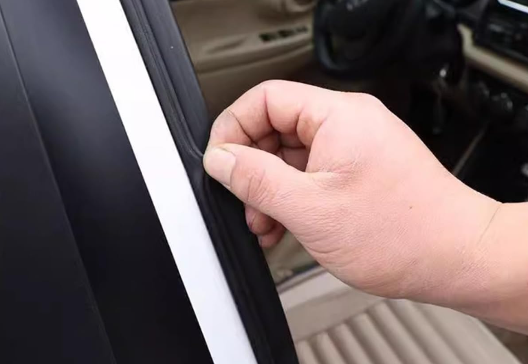 Two Automotive Door Weather strips Designed to Ensure a Tight Door Seal, Reducing Noise, Dust, and Water Leaks (Unknown Car Model and Item Brand) Black, 2 Pcs