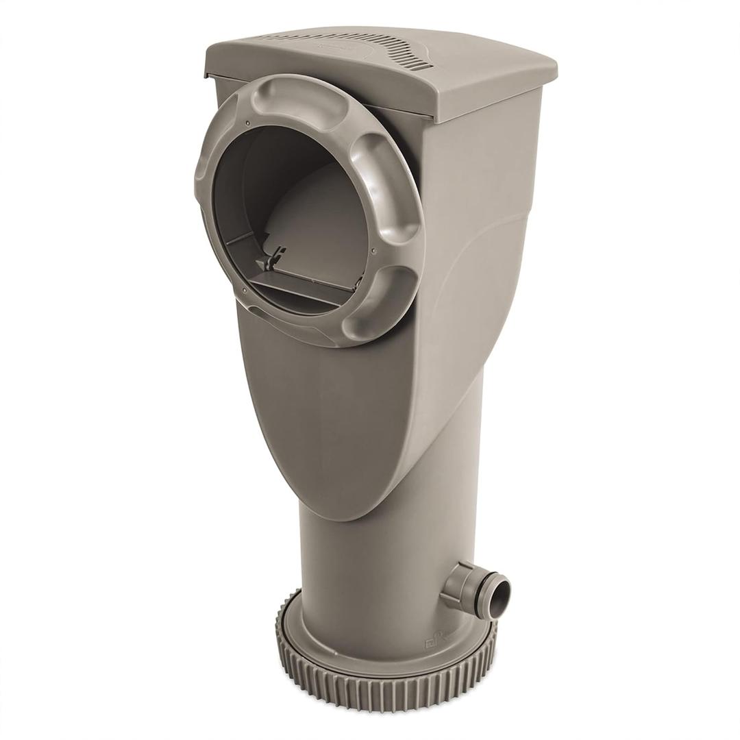 Funsicle SkimmerPlus 1,500 GPH 2-in-1 Filter Pump and Skimmer System for Above Ground Swimming Pools - Easy Pool Cleaning & Maintenance (Grey)