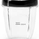 Nahida 23oz Blender Cup with Lid, Blender Cups Replacement Parts, Smoothie Cup with Lid and Rubber Gaskets Compatible with Nahida Blender Accessory