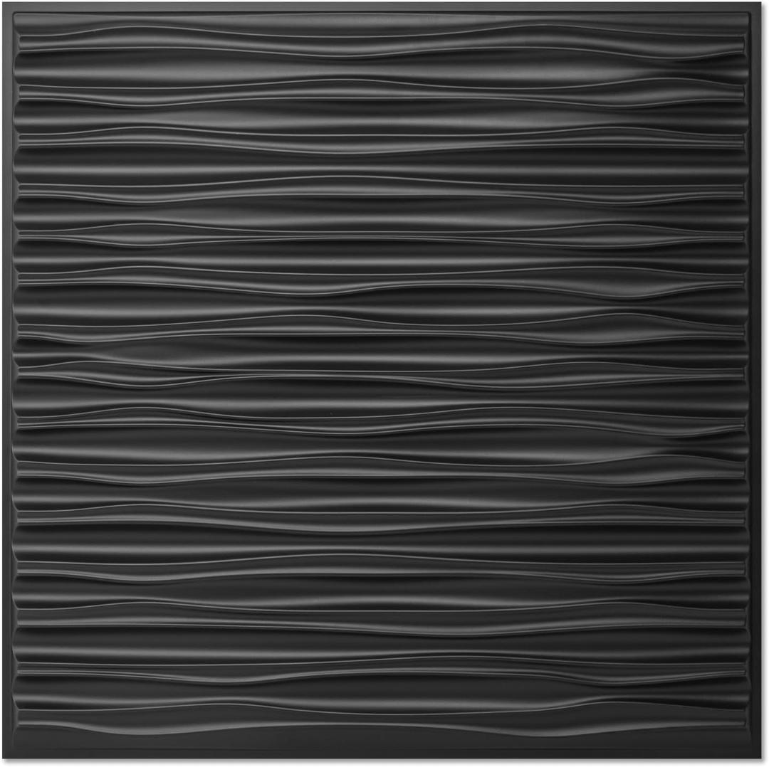 Ceiling Tiles 24x 24 Inch, 24 Pack, Black