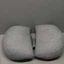 Momcozy Portable Pregnancy Pillow  W Shaped Maternity Support for Side Sleepers, Adjustable Travel Wedge Pillow for Back, Belly, and Hip Relief, Ideal for Pregnant Women, Deep Grey (Regular, Gray)