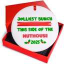 2 x Jolliest Bunch of Assholes This Side of The Nuthouse Ornament 3 Inch, Funny Xmas Vacation Ornament, Xmas Vacation Christmas Ornament, Jolliest Bunchs Decor, Christmas Gag Gift Tree Decor
