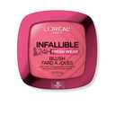 L'Oreal Paris Infallible Up to 24H Fresh Wear Soft Matte Blush, Blendable, Long-Lasting and Waterproof Cheek Make Up, Confident Pink 10, 0.31 Oz