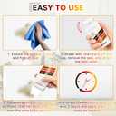 2 x White Paint for Wall, 500g White Touch up Paint for Walls, Waterproof Whites Wall Paints, Quick-Drying Walls Repair Kit, Ready to Use Interior Paints, Covers Stains, Graffiti (100) (17 Fl Oz (Pack of 1))
