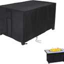 Fire Pit Cover Rectangular 42 Inch, Propane Gas Fire Pit Table Cover, Outdoor Waterproof Firepit Table Cover - 42 X 24 X 24 Inch