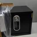 3.4 Cuft Large Safes for Home Use Fire and Water Proof, Anti-Theft Digital Security Safe Box With Programmable Keypad & Spare Keys, Home Safes Water and Fireproof for Documents Money Valuables, Black 