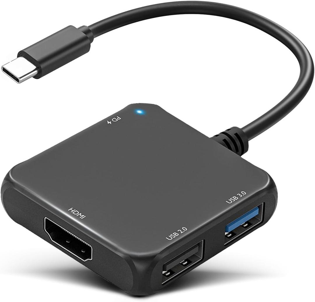vienon USB C Hub HDMI Adapter, 4-in-1 USB C to HDMI 4K Adapter with PD 100W, USB 3.0 5Gbps for MacBook, iPad Pro, XPS, Surface, TV Dock Station for Switch/Steam Deck Dock