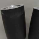 XinXu Gravity Electric Pepper and Salt Grinder Set, Adjustable Coarseness, Battery Powered with LED Light, One Hand Automatic Operation, Black -2 Pack