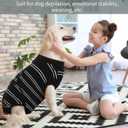 Kuoser Dog Surgery Recovery Suit, Soft Breathable Dog Recovery Suit for Female Spay Male Nueuter, Anti Licking Puppy Onesie Pet Surgical Suit for Dogs Abdominal Wounds Skin Disease, Black Strips XS