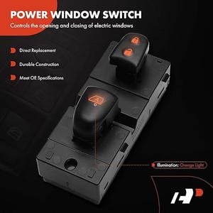 A-Premium Power Window Switch Compatible with Nissan Altima 2013 2014 2015 2016 2017 2018, Front Right Passenger Side