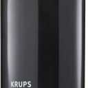 Molinillo de café y triturador de especias eléctrico KRUPS con cuchillas de acero inoxidable, color negro, Negro