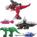 Power Rangers Dino Fury Megazord Mega Pack 5-Pack Zord Action Figure Toys for Kids Ages 4 and Up 