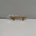 goldenwarm 1 Piece Gold Cabinet Drawer Pulls Kitchen Hardware Brushed Brass Cabinet Handles T Bar Door Pull Knobs 3in Hole Centers, 5in Overall Length