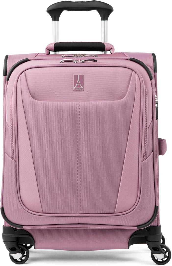 Travelpro Maxlite 5 Softside Expandable Luggage with 4 Spinner Wheels, Lightweight Suitcase, Men and Women, International, Orchid Pink Purple, Carry-on 19-Inch
