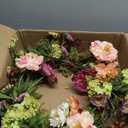 Nearly Natural 24" Peony Wreath, 24in, Mixed