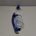 Greatever Dry Snorkel Set,Panoramic Wide View Anti-Fog Scuba Diving Mask,Professional Snorkeling Gear for Adults Kids (Large, Blue)