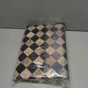 Wonnitar Washable 3x5 Checkered Kitchen Rug, Black and Brown Trellis Rugs for Bedroom, Stain Resistant Non Slip Funky Carpet Throw Rugs for Bathroom Entryway Laundry Living Room Home Decor(Black,3x5)