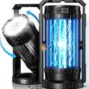 Evolpol Bug Zapper Outdoor & Indoor, 5000mAh Rechargeable 4 in 1 Electric Mosquito Zapper, 4200V with LED Light Hanging Portable Mosquito KillerFly Trap for Outdoor Patio, Camping, Backyard, Fishing
