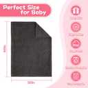 Ultra Soft Fleece Baby Blanket,Swaddle & Receiving Blankets for Newborn Infant,Nursery Blanket for Crib for Boys & Girls Rainbow 30"x40" Gray