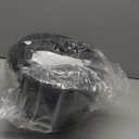 12/10/9 Large Modern Plant Pots, Plastic Planters with Drainage Holes and Saucers for Indoor Outdoor Plants Flowers, Black with Green Speckles