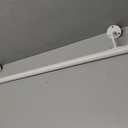 3 FT Heavy Duty Metal Stairs Railing Indoor White, Wall Mount Pipe Stair Handrail - Hand Rails for Indoor & Outdoor Steps, Banister Deck Porch Patio Railing, Wall Grab Bars for Seniors