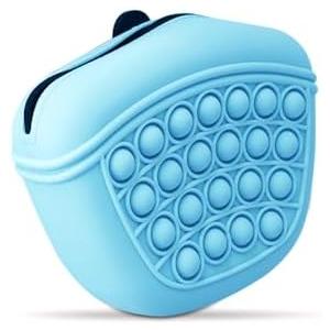 Hssopa Dog Treat Pouches, Dog Treat Bag, Silicone Dog Snack Bag, Pet Snack Bag with Waist Clip, Treat Pouches for Pet Training, Wear-Resistant and Drop-Resistant, for Pet Training and Walking,Set of 2