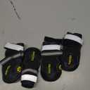 QUMY Dog Shoes for Large Dogs, Medium Dog Boots & Paw Protectors for Winter Snowy Day, Summer Hot Pavement, Water-Resistant in Rainy Weather, Outdoor Walking, Indoor Hardfloors Skid-Resistant Sole (Size 3: 2.0''x2.5''(W*L) (Pack of 4))