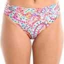 La Blanca Women's Banded Hipster Bikini Swimsuit Bottom (12, Multi//Pebble Beach)