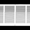 32" x 4" Return Air Grille - Sidewall and Ceiling - HVAC Vent Duct Cover Diffuser - [White] [Outer Dimensions: 33.75w X 5.75"h]