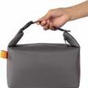 Lunch Bag for Women & Men Fresh Keep Lunch Box, Small Leakproof Cooler Bag Food Lunch Containers High Capacity Reusable Lunch Tote Bags for Work, Office, Picnic, Travel (Grey)