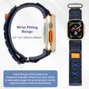 Nylon Apple Watch Bands For Men Para Apple Watch 42mm 44mm 45mm 46mm 49mm,Series11/10/9/8/7/6/5/4/3/2/1/Ultra2/3,Sport Loop Band Comfortable Braided Stretchy,Velcro Tactical Braided Generation Mens (Royal Blue)