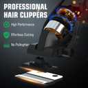 BILLAR Professional Hair Clipper for Men Hair Cutting Kit Men's Beard Trimmer Hair Trimmer Shaver Cordless Barber Clippers and TrimmersGreen