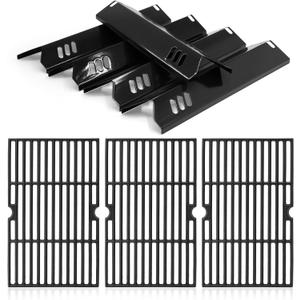 Criditpid Grill Replacement Parts for Dyna Glo DGF510SBP, DGF510SSP, DGF493PNP-D, Backyard Grill BH13-101-099-01, BH15-101-099-02, Uniflame GBC1059WB. Grill Grates, Heat Plate for Dyna-Glo Grill Parts