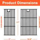 17" Grill Grates for Charbroil Performance 2 Burner 463630021 463660421 463655021 463630422 463655421, Cooking Grids for Charbroil Grills, Replacement Parts for G426-0004-W1 G426-0005-W1, Cast Iron