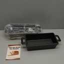 Cast Iron Loaf Pan with Lid 9x5 Inch, 2 in 1 Loaf Pans for Baking Bread, Even Heat Distribution for Sourdough, Homemade Bread (95)