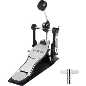 Bass Drum Pedal,Bass Drum Pedal Come with Classic Felt Beater Stick for Drum Set Instrument,Cam Chain Bass Drum Pedal for Beginner & Professional Drummers