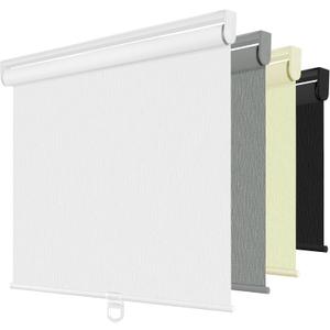 ChrisDowa Blackout Roller Shades for Window, Cordless Pull Down Blinds, 26"W x 72"H