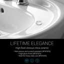 Prestige White Pedestal Sink Vitreous China Ceramic Material 20 X 17, 19 Inch