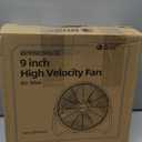 BEYOND BREEZE Floor Fan 9 Inch, 3-Speed Portable Metal Fan with Adjustable Tilt, Quiet Small Cradle Floor Fan for Home, Office, Bedroom