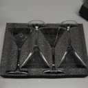 Handblown Crystal Martini Glasses Set of 4-9.5 oz Coupe Glass Set with Stem - Elegant Cocktail Glasses for Bar, Margarita, Cosmopolitan, Manhattan, Gimlet - Unique Gift for Mothers Day